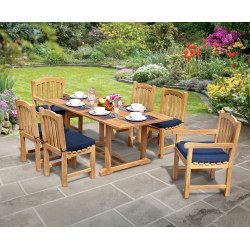 Hilgrove 6 Seater Rectangular Table 1.8m, Clivedon Side Chairs & Armchairs