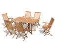 Shelley 6 Seater Gateleg Table and Folding Chairs