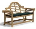 Teak lutyens-style bench - 1.65m