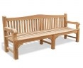 Buckingham Large Teak Garden Bench – 2.4m