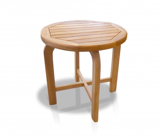 Capri Solid Wood Side Table, Teak