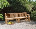 Balmoral Heavy Duty Teak Park Bench – 2.4m/8ft