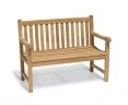 Windsor 2 Seater Teak Garden Bench, 4ft Park Bench – 1.2m