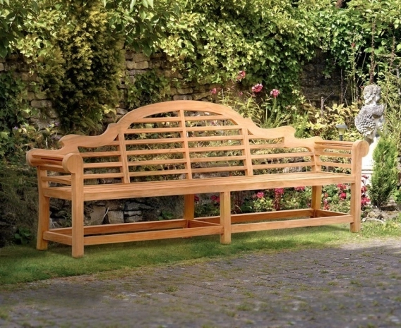 Extra-Large Teak Lutyens-Style Bench – 2.7m