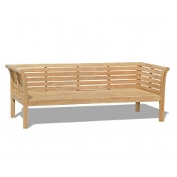 Large Teak Outdoor Daybed - 2.1m / 7ft