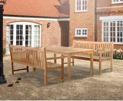 Sandringham Table and Benches Set