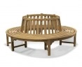 Teak Circular Outdoor Tree Bench - 2.2m