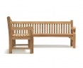 Balmoral Chunky Corner Garden Bench, 5-6 Seater, Left Orientation