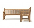 Balmoral Chunky Corner Garden Bench, 5-6 Seater, Right Orientation