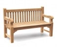 Balmoral 5ft Sturdy Teak Park Bench – 1.5m