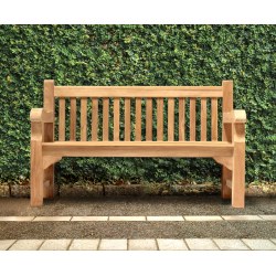 Balmoral 5ft Sturdy Teak Park Bench – 1.5m