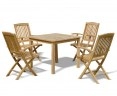 Sandringham Table with 4 Bali Armchairs