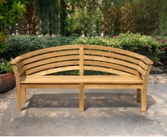 Salisbury Teak Hardwood Garden Bench – 1.95m