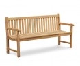 York Teak Garden Bench, Flat Pack - 1.8m