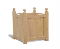 Large Garden Planter, Teak Versailles Planter
