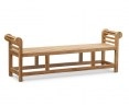 Lutyens-Style Teak Backless Bench - 1.95m