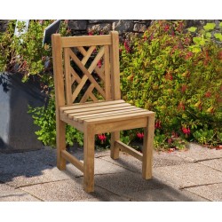 chinoiserie chippendale garden dining chair