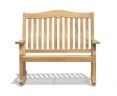 Rose Garden Teak Rocking Bench – 1.2m, 2 Seater