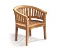 Wimbledon Teak Bench, Coffee Table & Armchairs Set