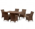 Riviera Rattan 6 Seater Set - Java Brown