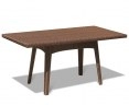 Riviera Synthetic Rattan Table - Java Brown