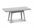 Riviera Synthetic Rattan Table - Grey Marble