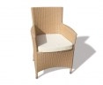 Riviera Synthetic Rattan Armchair - Honey Wicker Weave