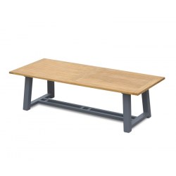 Bridgewater Rectangular Teak and Aluminium Outdoor Table – 2.6m