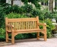 Banchory Solid Wood Teak Park Bench – 1.5m