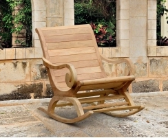 Capri Reclaimed Teak Plantation Rocking Chair