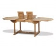 Wimbledon Teak Garden Dining Set – Wide Table