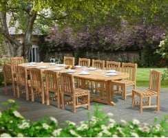 12 Seater Garden Table Chairs, Patio Table Seats 12