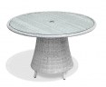 Eclipse Rattan Glass-Topped Round Table – 1.2m