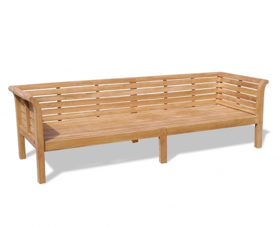 Extra Large Teak Garden Daybed – 2.7m / 9ft