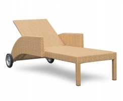 Sorrento Wicker Sun Lounger, Rattan Sun Bed