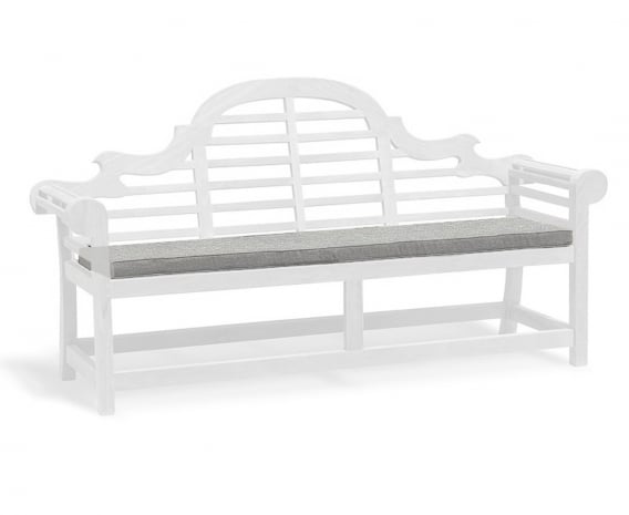 Lutyens Style 4 Seater Garden Bench Cushion Lutyens Style 4 Seater Garden Bench Cushion, White Lutyens Garden Bench