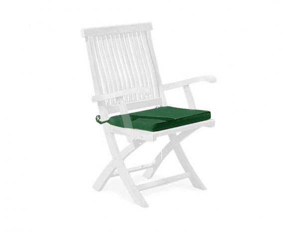 Folding Garden Chair Cushion, Tie-on Cushion Pad