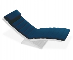 Chelsea Garden Sun Lounger Cushion, Blue - New: End of Line