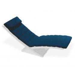 Chelsea Garden Sun Lounger Cushion, Blue - New: End of Line