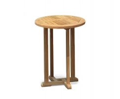 Canfield Outdoor Wooden Poseur Table, Round – 0.7m