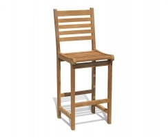 Yale Garden Bar Chair, Teak Bar Stool