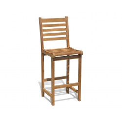Yale Garden Bar Chair, Teak Bar Stool
