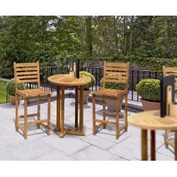 Canfield Yale Teak Garden Bar Set
