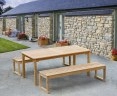 Sandringham Teak Table and Benches Set 1.8m