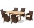 Brompton Bijou Double Leaf Extendable Table and Riviera Armchairs Set