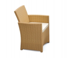 Eclipse Rattan Patio Chair, flat weave