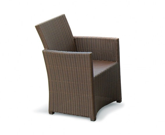 Eclipse Rattan Patio Chair, flat weave