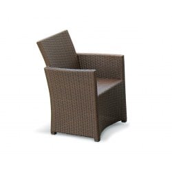 Eclipse Rattan Patio Chair, flat weave