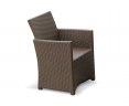 Eclipse Rattan Patio Chair, flat weave