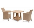 Riviera Rattan Table and Chairs, 2 Seater Dining Set